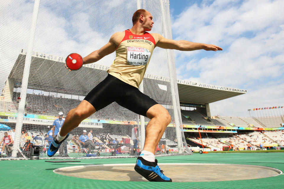 German discus thrower Robert Harting came in fourth at the 2008 Olympic Games and will no doubt be determined not to let a medal slip through his fingers this year.