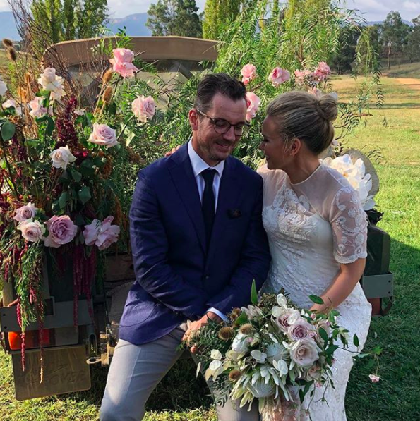 Guests were given a jar of honey from the couple's own farm. Photo: Instagram/Talitha Cummins