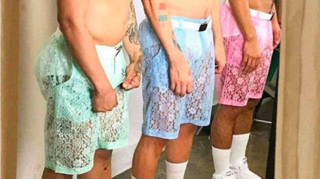 Lace Shorts for Men Spark Debate on Social Media
