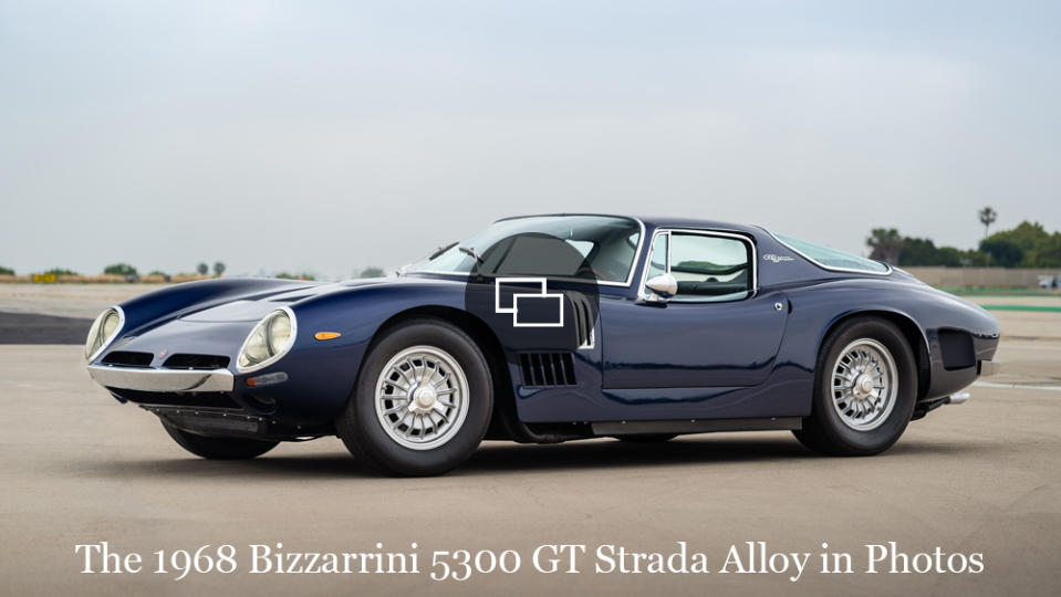 A 1968 Bizzarrini 5300 GT Strada Alloy.