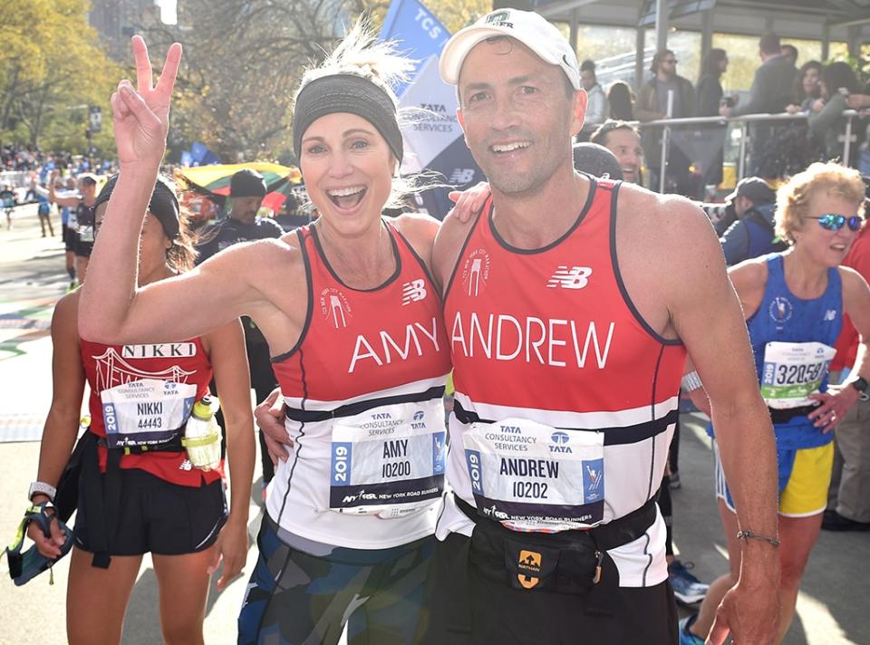 Amy Robach, Andrew Shue, 2019 TCS New York City Marathon