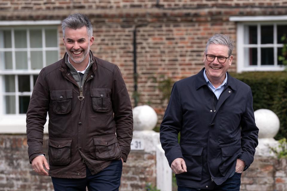 David Skaith (left) has won the York and North Yorkshire mayoralty (PA Wire)