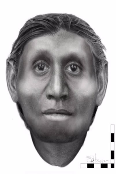 Scientists have reconstructed the face of a 'real-life Hobbit' whose skelton was found in Indonesia (Image: University of Wollongong)