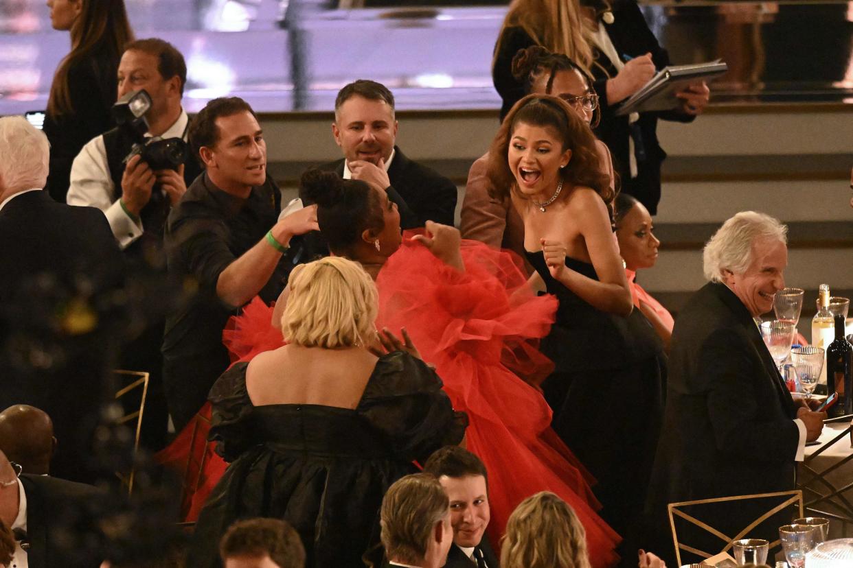 Emmy-winners Zendaya and Lizzo had an epic meeting during the 74th Emmy Awards.