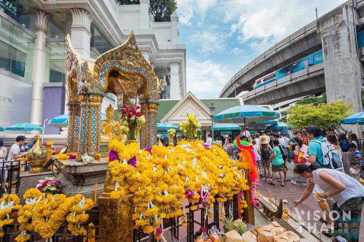 曼谷四面佛梵天是曼谷觀光客熱門拜佛地點（VISION THAI看見泰國）