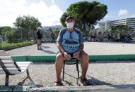 Popular petanque game revival after lockdown in Nice