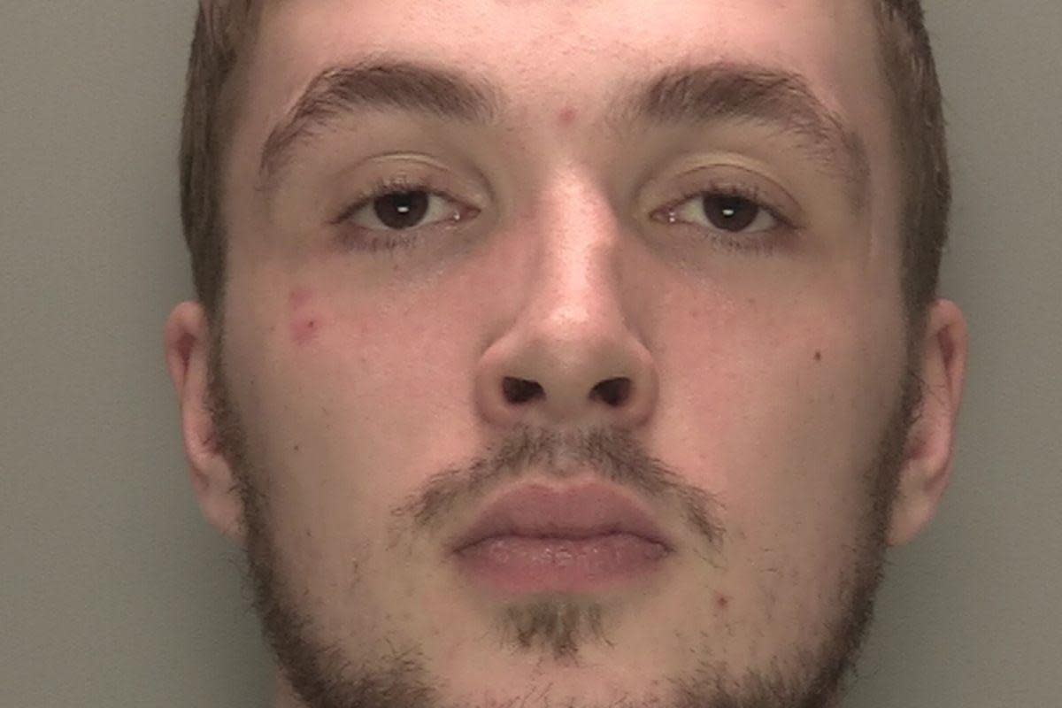 Bradley Garrett attacked a person with a wine bottle <i>(Image: Sussex Police)</i>