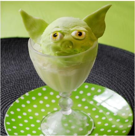 Yoda's Green Sherbet Sundaes