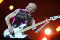 Red Hot Chili Peppers’ bassist Flea. The LA band sold their back catalogue for a reported $140 million this year (Herbert P. Oczeret/AFP/Getty)