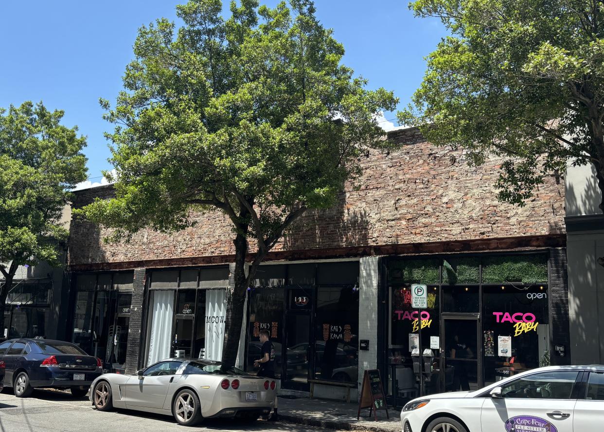 The eye-catching Tacobaby mural is gone but the restaurant is open, with a new chef, after a brick facade collapse at 125 Grace St. in downtown Wilmington.