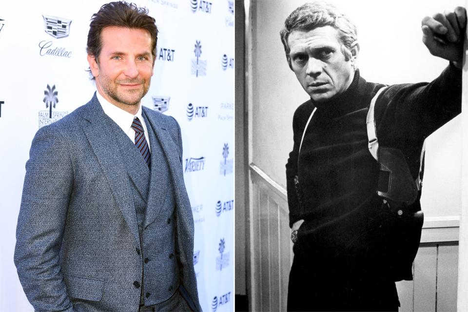 Bradley Cooper; Steve McQueen in 'Bullitt'