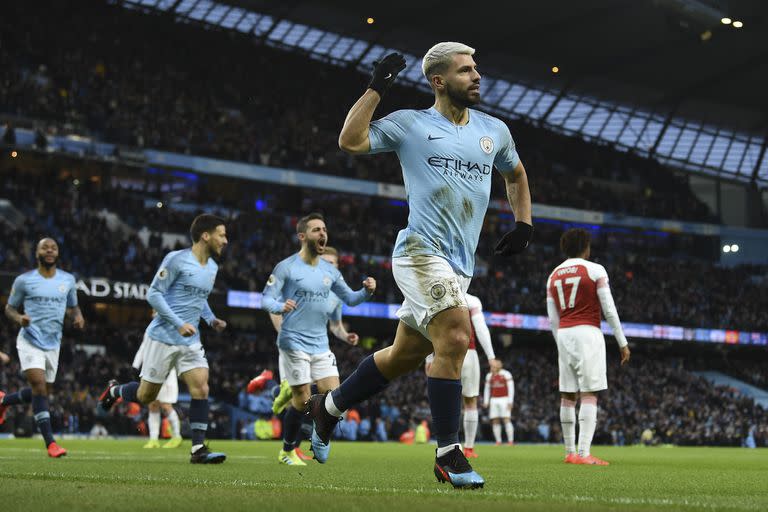 Sergio Agüero es el cuarto jugador con más goles en la historia de la Premier League con 184 tantos en 275 partidos