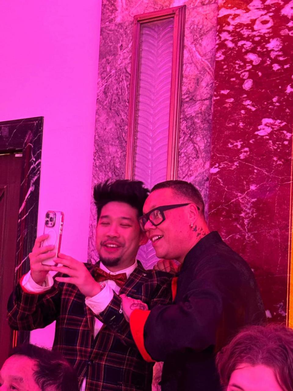Western Telegraph: Lok is pictured with Golden Chopsticks Awards co-founder, Gok Wan.
