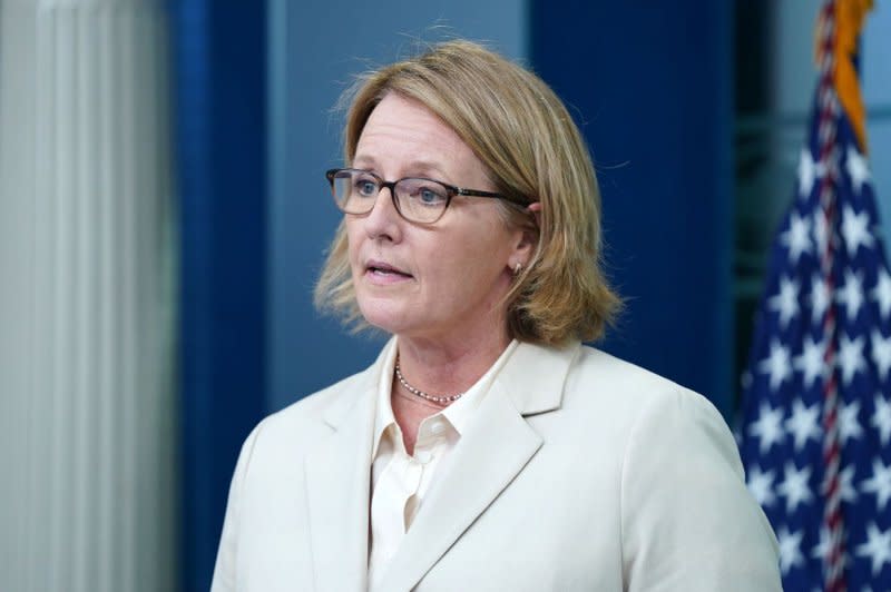 FEMA Administrator Deanne Criswell said Sunday that the Federal Emergency Management Agency disaster fund may be depleted by mid-September. Photo by Bonnie Cash/UPI