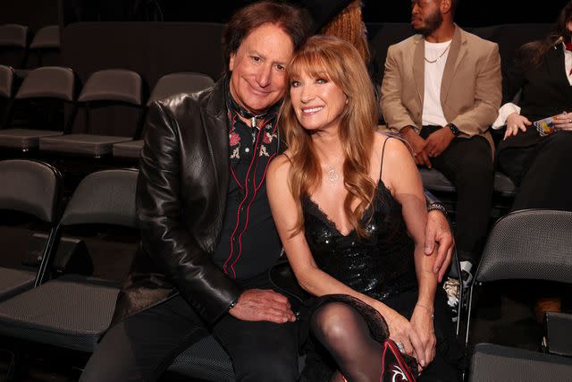 <p>Christopher Polk/Billboard via Getty </p> Jane Seymour with boyfriend John Zambetti at the 2024 CMT Music Awards.