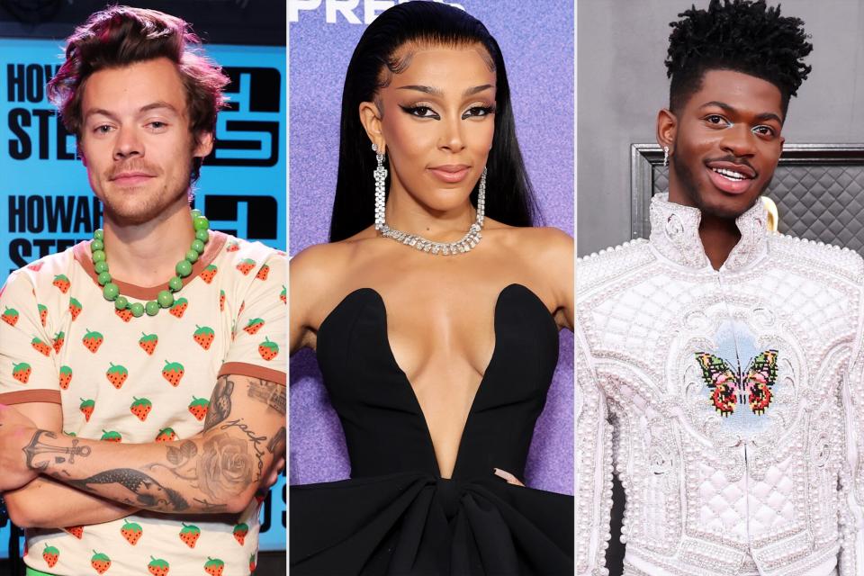 Harry Styles, Doja Cat, and Lil Nas X