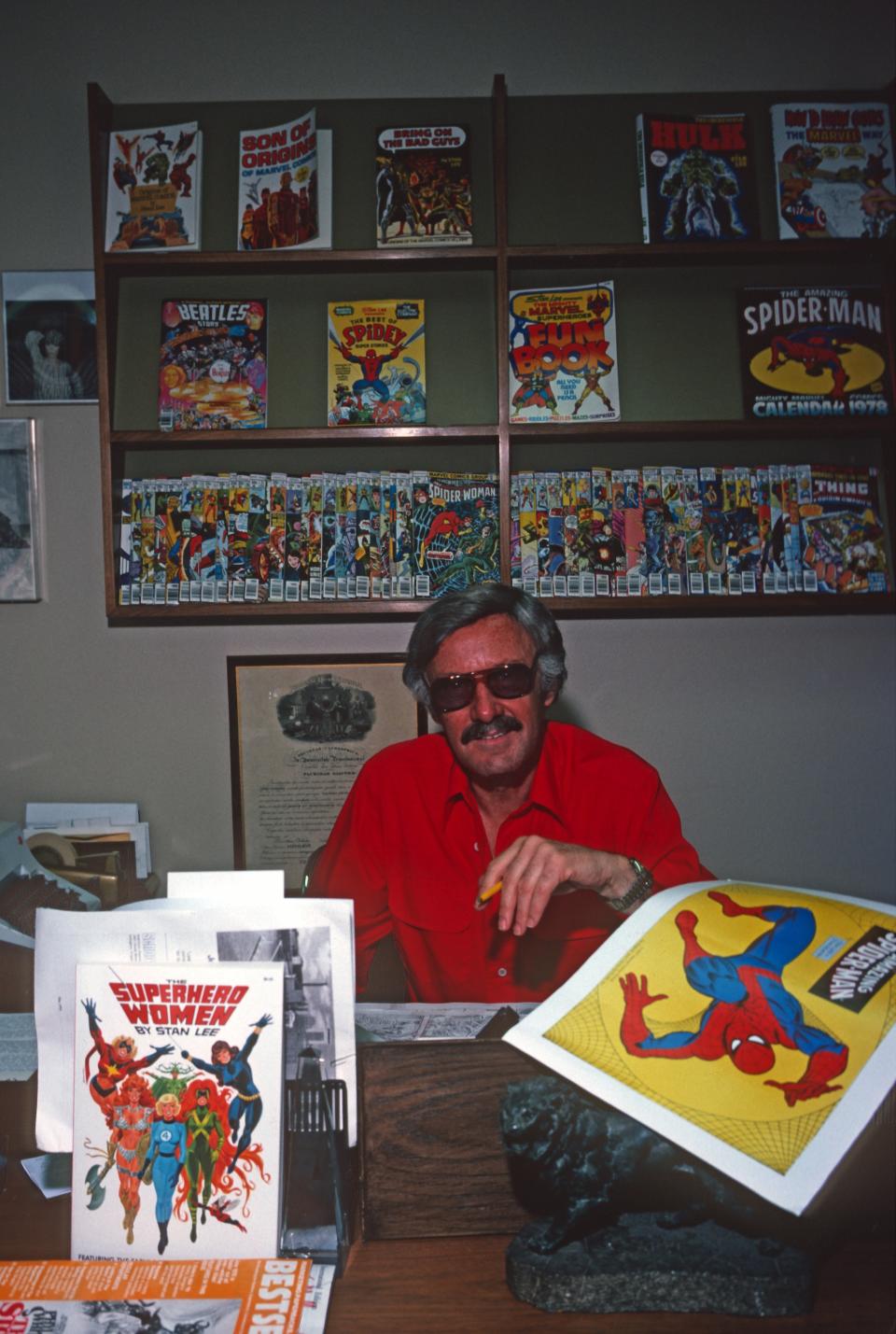 Stan Lee of Marvel Comics on June 15, 1978, in New York.