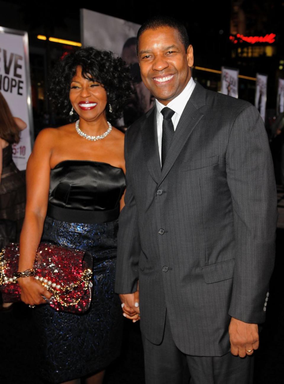 Pauletta Washington and Denzel Washington