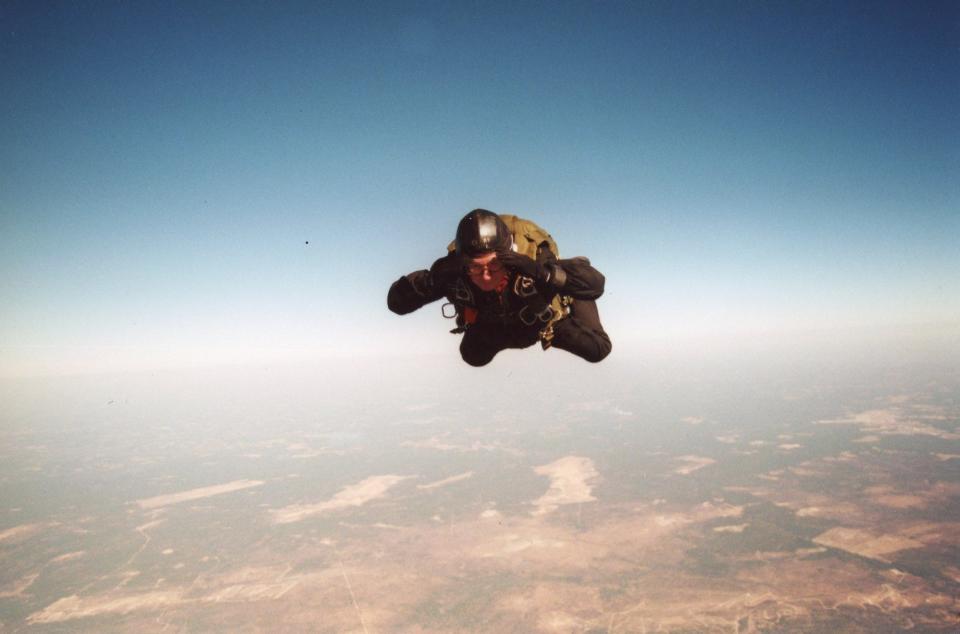 Retired Command Sgt. Maj. David Clark continued to jump and skydive until he was 83.