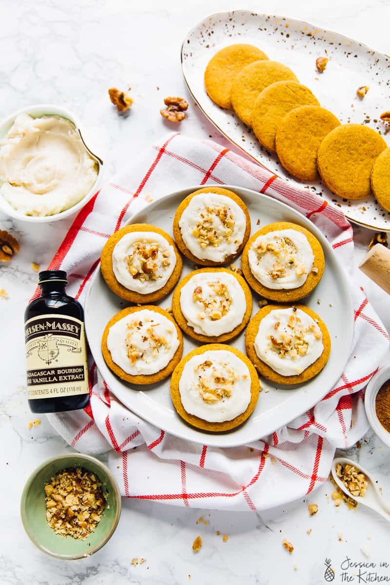 <p>We love anything pumpkin-spiced come fall, and this pumpkin cookie is no exception! Serve it with a dairy-free PSL for a seasonal and healthy treat. </p><p><strong>Get the recipe at <a href="https://jessicainthekitchen.com/rolled-pumpkin-spice-cookies/" rel="nofollow noopener" target="_blank" data-ylk="slk:Jessica in the Kitchen;elm:context_link;itc:0;sec:content-canvas" class="link ">Jessica in the Kitchen</a>. </strong></p>