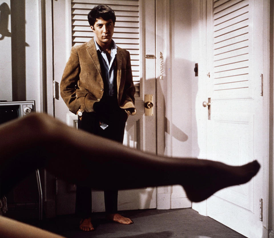 <a href="http://movies.yahoo.com/movie/the-graduate/" data-ylk="slk:THE GRADUATE;elm:context_link;itc:0;sec:content-canvas" class="link ">THE GRADUATE</a> (1967) <br>Directed by: <span>Mike Nichols</span> <br>Starring: <span>Anne Bancroft</span>, <span>Dustin Hoffman</span> and <span>Katharine Ross</span>