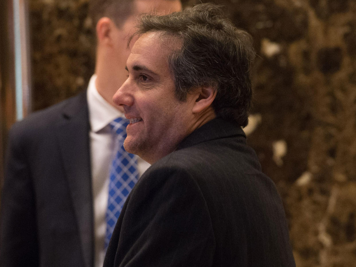 Attorney Michael Cohen at Trump Tower: AFP/Getty Images