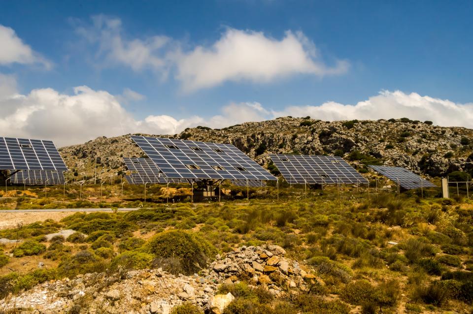 Solar panels in Samburu Park in central Kenya (Getty Images/iStockphoto)