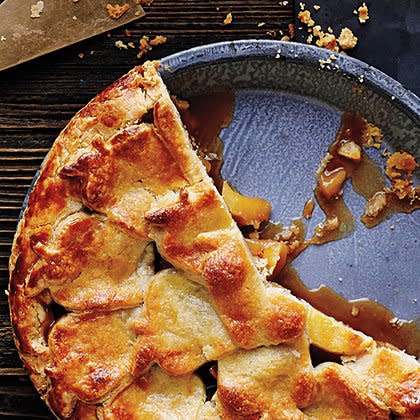 Caramel Apple Pie with Pastry Cutouts