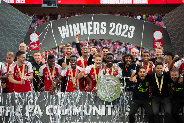 Arsenal release squad photo with Community Shield as fans all spot