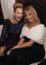 <p>Goldie Hawn passed her signature million dollar smile down to her daughter, Kate Hudson. The duo share a strong resemblance, which is even more apparent in their acting roles. </p>