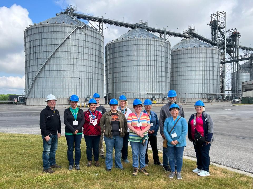 Educators tour POET Biorefining as a part of the Teacher Boot Camp. POET has invested millions into their Marion County facility to increase production.