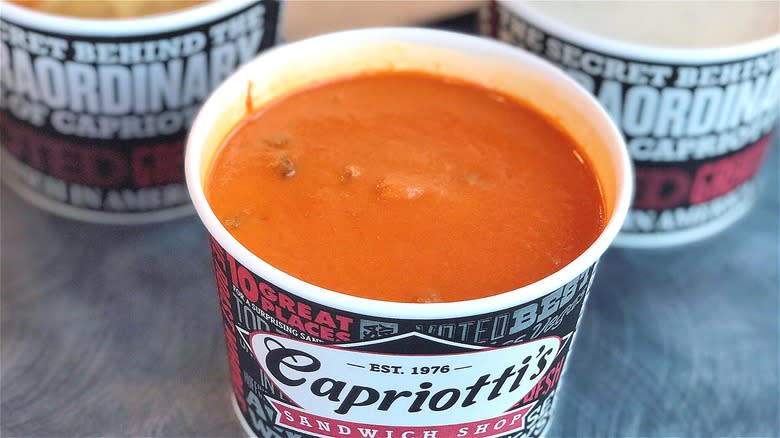 Fast food tomato soup