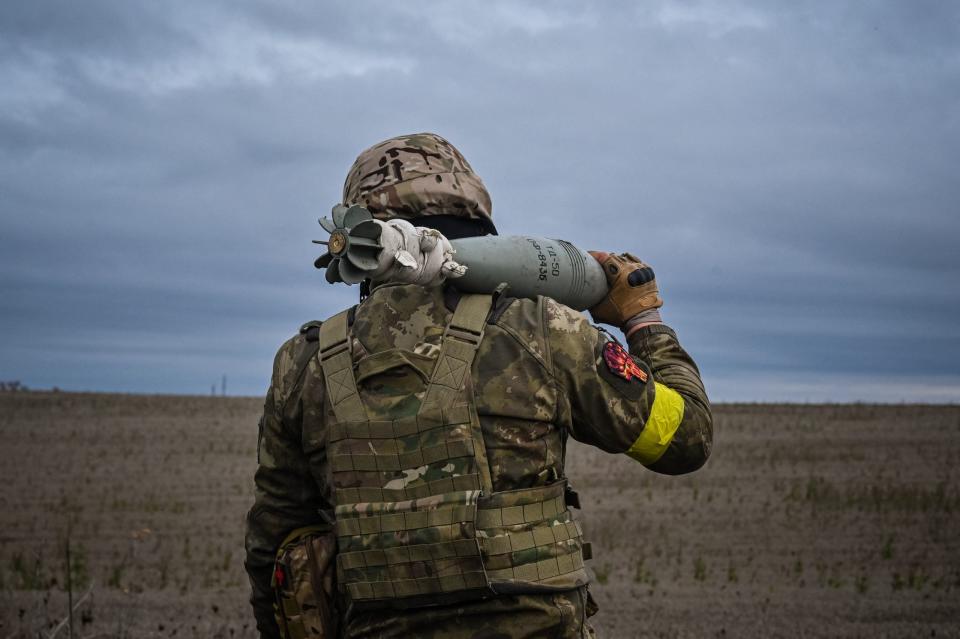 Die Ukrainer setzen möglicherweise eine neue Mörser-Munition gegen die Russen ein.  - Copyright: SERGEY BOBOK/AFP via Getty Images