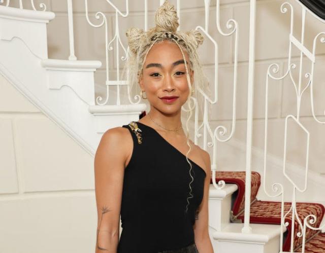 Tati Gabrielle attends the premiere of Netflix's 'Chilling Adventures