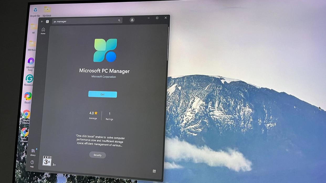  Microsoft PC Manager App in the Microsoft Store on Windows 11. 