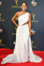 <p>Tracee Ellis Ross arrives at the 68th Emmy Awards at the Microsoft Theater on September 18, 2016 in Los Angeles, Calif. (Photo by Getty Images)</p>