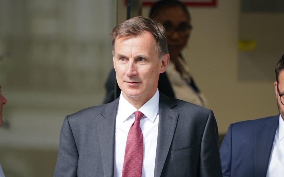 Chancellor of the Exchequer Jeremy Hunt