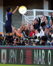 NEWCASTLE UPON TYNE, ENGLAND - JULY 29: Kensuke Nagai of Japan celebrates after scoring the winning goal against Morocco during the Men's Football first round Group D match between Japan and Morocco on Day 2 of the London 2012 Olympic Games at St James' Park on July 29, 2012 in Newcastle upon Tyne, England. (Photo by Stanley Chou/Getty Images)