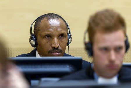 Congolese militia leader Bosco Ntaganda sits in the courtroom of the ICC (International Criminal Court) during the first day of his trial at the Hague in the Netherlands September 2, 2015. REUTERS/Michael Kooren