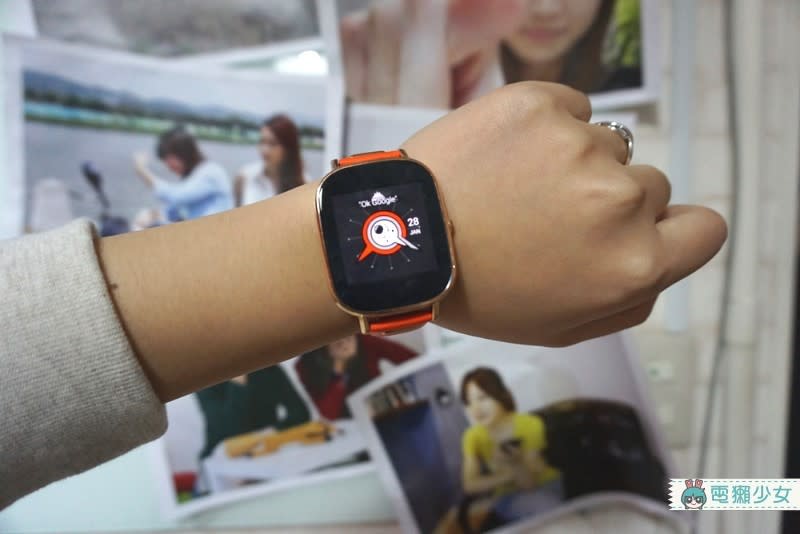 [評測] ASUS ZenWatch 2 玫瑰金限定版真皮橘子糖不只安卓手機iPhone也能用!!