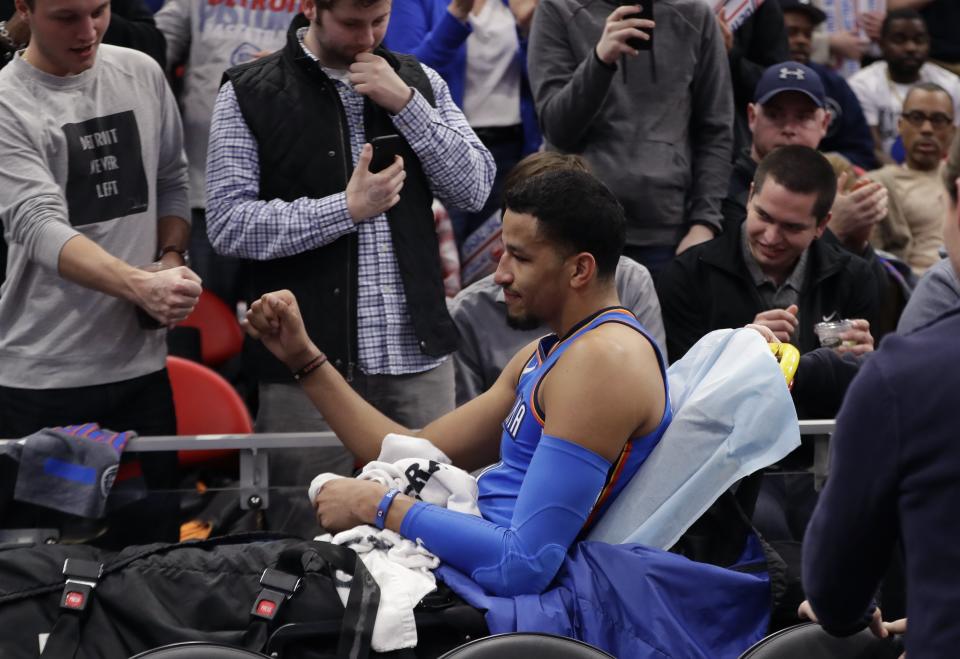 The Thunder will be without Andre Roberson for at least two more months. (AP Photo)