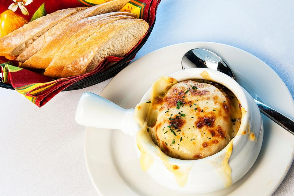 French Onion Soup at Brasserie Provence