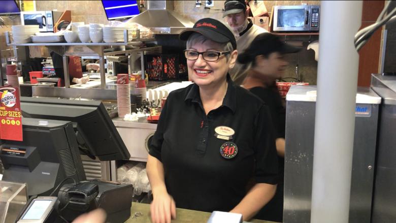 40 years of doughnuts and double-doubles for employee at N.L.'s first Tim Hortons