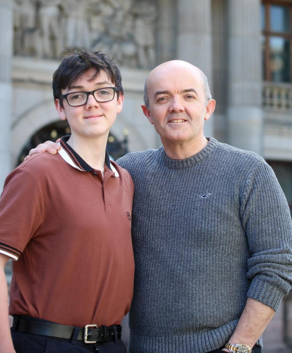 Glasgow Times: Kyle and his dad Stephen
