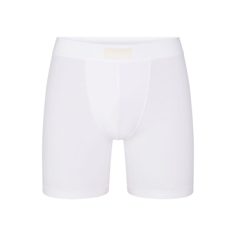 <p>Skims Cotton 5" Inseam Boxer Brief, $18, <a href="https://rstyle.me/+qNx3wUKBaURy_RsC3Ajzvw" rel="nofollow noopener" target="_blank" data-ylk="slk:available here;elm:context_link;itc:0;sec:content-canvas" class="link ">available here</a> (sizes XS-5X)</p>