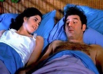 Before her successful stand-up comedy career, Sarah Silverman had a stint on Seinfeld as Kramer's hot girlfriend. 