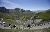 Cycling - Tour de France cycling race - The 184-km (114,5 miles) Stage 8 from Pau to Bagneres-de-Luchon, France - 09/07/2016 - The pack of riders cycles during the stage. REUTERS/Juan Medina