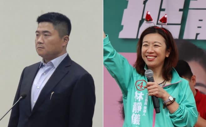 中二選區立委補選國民黨候選人顏寬恒(左)、民進黨候選人林靜儀。結果林靜儀勝出當選。   圖：新頭殼合成