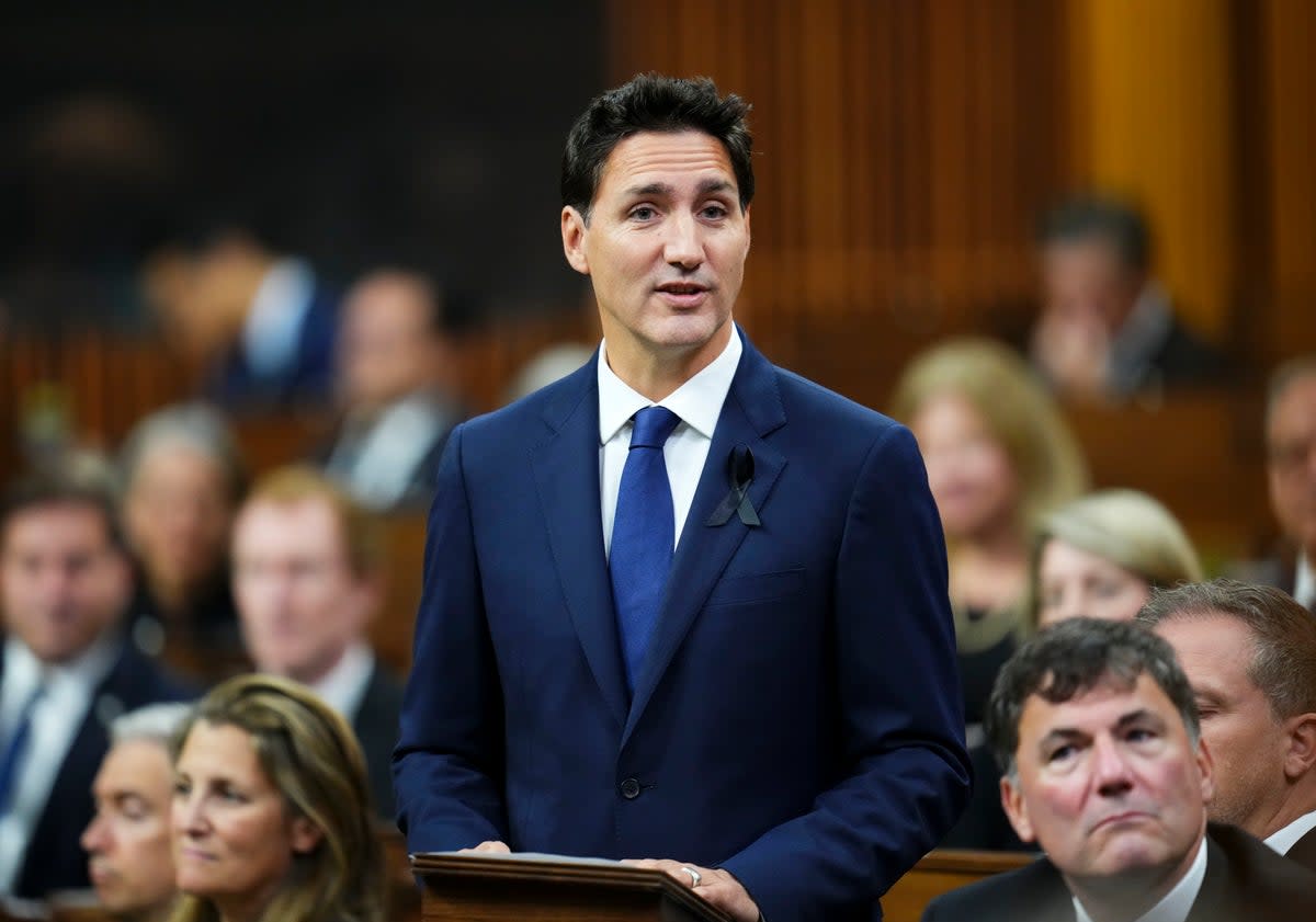 Canadian PM Justin Trudeau has also spoken about the ban (Sean Kilpatrick / The Canadian Press via AP)