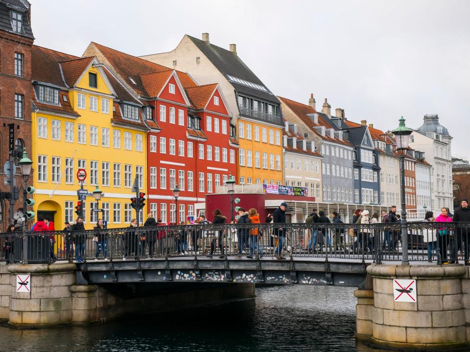 COPENHAGEN, DENMARK - JANUARY 25: General view of Nyhavn, the old harbor of Copenhagen on Daily Life in Copenhagen on January 25, 2020 in Copenhagen, Denmark. (Photo by Stefano Guidi/Getty Images)